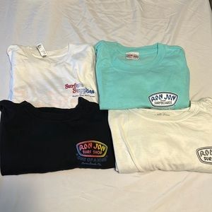 Lot of 4 Surf Shop Shirts